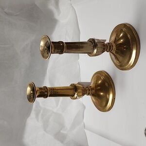 Vintage Virgina Metalcrafters oval base sold as a pair H3